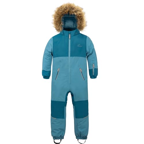 normani Kinder Wasserdichter Schneeanzug - gefütterter Winteroverall für Junge und Mädchen - von 12 Monate bis 5 Jahre - Wassersäule: 10.000 mm Farbe Blau Größe 110 normani Kinder Wasserdichter Schneeanzug - gefütterter Winteroverall für Junge und Mädchen - von 12 Monate bis 5 Jahre - Wassersäule: 10.000 mm Farbe Blau Größe 110 von normani
