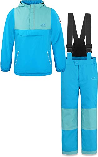 normani Kinder WinterSet wasserdichte Thermohose und Windbreaker Schneeanzug SkiSet für Jungen und Mädchen Farbe Türkis Größe XXL/170-176 normani Kinder WinterSet wasserdichte Thermohose und Windbreaker Schneeanzug SkiSet für Jungen und Mädchen Farbe Türkis Größe XXL/170-176 von normani
