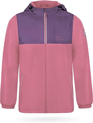 normani Kinder Winterjacke Skijacke Schneejacke wasserdichte Outdoorjacke für Junge und Mädchen - Wassersäule: 7000 mm Farbe Rose Größe 98-104 von normani