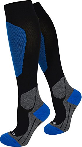 normani Kompressionsstrumpf Ski-kniestrümpfe mit Spezialpolsterung Farbe Blau Größe 39/42 normani Kompressionsstrumpf Ski-kniestrümpfe mit Spezialpolsterung Farbe Blau Größe 39/42 von normani
