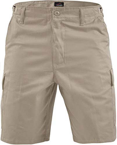 normani Kurze Bermuda Shorts US Army Ranger Feldhose Arbeitshose S - XXXL Farbe Beige Größe M von normani