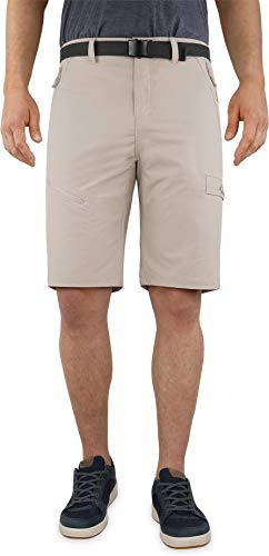 normani Kurze Softshellhose für Herren - leichte Bermuda Sommer-Shorts aus 4-Wege-Stretch und Sonnenschutzfaktor von 50+ - 4 Reißverschlusstaschen + Beintasche Farbe Beige Größe L normani Kurze Softshellhose für Herren - leichte Bermuda Sommer-Shorts aus 4-Wege-Stretch und Sonnenschutzfaktor von 50+ - 4 Reißverschlusstaschen + Beintasche Farbe Beige Größe L von normani