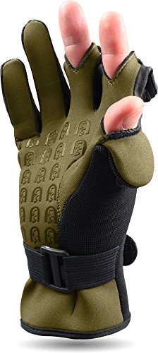normani Neopren Anglerhandschuhe Titanium Neopren 2,5 mm und abnehmbaren Fingerkuppen Farbe Schwarz/Oliv Größe L normani Neopren Anglerhandschuhe Titanium Neopren 2,5 mm und abnehmbaren Fingerkuppen Farbe Schwarz/Oliv Größe L von normani