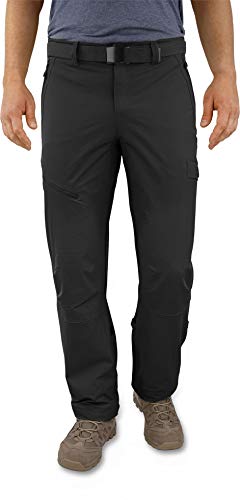 normani OUTDOOR Sports Softshellhose - Wasserabweisende Tourenhose aus 4-Wege-Stretch Funktionshose für Herren (auch in Übergröße) Farbe Schwarz Größe XL/54 von normani