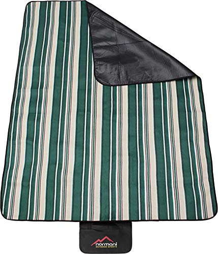 normani Outdoor Campingdecke Fleece mit Tragegriff wasserdicht isoliert Farbe Grün gestreift normani Outdoor Campingdecke Fleece mit Tragegriff wasserdicht isoliert Farbe Grün gestreift von normani