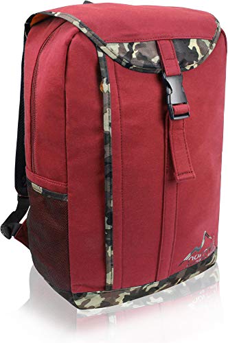 normani Outdoor Sport 20l - Großer Backpakc mit Rückennetz, Laptopfach und Zwei Trinkflaschenhalter - Perfekt als Schultasche für Männer und Frauen Farbe Rot von normani