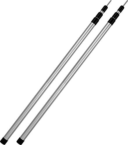 normani Outdoor Sports 2.Stück Aluminium Teleskop Aufstell-Stangen Stützestange - Doppelpack - stufenlos verstellbar von 76-180 oder 94-240 oder 116-300 cm Farbe Aluminium/Silber Größe 76-180 cm normani Outdoor Sports 2.Stück Aluminium Teleskop Aufstell-Stangen Stützestange - Doppelpack - stufenlos verstellbar von 76-180 oder 94-240 oder 116-300 cm Farbe Aluminium/Silber Größe 76-180 cm von normani