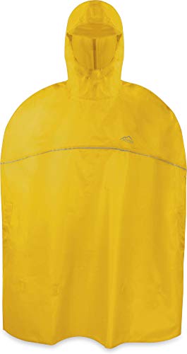 normani Outdoor Sports Kinder Regenponcho für Jungen und Mädchen mit Kapuze und 3M™ Scotchlite™ Reflektoren Farbe Gelb von normani