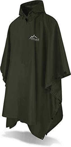 normani Outdoor Sports Regenponcho mit Kapuze - Wassersäule: 6000 mm - Regenjacke für Damen und Herren Farbe Olive normani Outdoor Sports Regenponcho mit Kapuze - Wassersäule: 6000 mm - Regenjacke für Damen und Herren Farbe Olive von normani