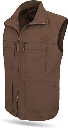 normani Outdoorweste für Herren - aus Atmungsaktivem Sonnenschutzmaterial +50°C, in S -5XL erhältlich Farbe Braun Größe L normani Outdoorweste für Herren - aus Atmungsaktivem Sonnenschutzmaterial +50°C, in S -5XL erhältlich Farbe Braun Größe L von normani