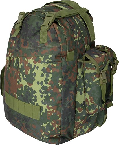 normani Rucksack Combo 40 Liter mit durchgängig gepolstertem Tragebereich Farbe Flecktarn von normani