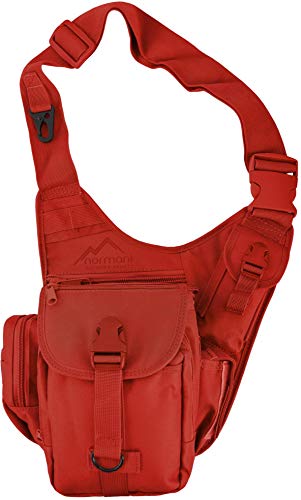 normani Schultertasche, Multifunktions Umhängetasche für Damen und Herren Military Tactical Rucksack Brusttasche Sling Bag für Radfahren Wandern Camping Freizeit Uni Schule Farbe Rot normani Schultertasche, Multifunktions Umhängetasche für Damen und Herren Military Tactical Rucksack Brusttasche Sling Bag für Radfahren Wandern Camping Freizeit Uni Schule Farbe Rot von normani