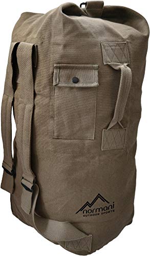 normani Seesack aus reißfestem Canvas-Material mit Doppelgurt und Metallverschluss - 100% Baumwolle Farbe Beige Größe 90 Liter normani Seesack aus reißfestem Canvas-Material mit Doppelgurt und Metallverschluss - 100% Baumwolle Farbe Beige Größe 90 Liter von normani