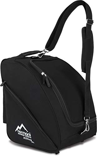 normani Skischuhtasche - Tasche für Skistiefel, 3 Equipmentseitentaschen und mit integriertem Adressfeld und gepolstertem Schultergurt Farbe Schwarz normani Skischuhtasche - Tasche für Skistiefel, 3 Equipmentseitentaschen und mit integriertem Adressfeld und gepolstertem Schultergurt Farbe Schwarz von normani