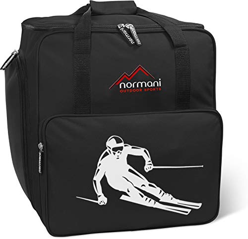 normani Skischuhtasche mit separatem Helmfach und Rucksackfunktion Alpine DEPO Farbe Schwarz von normani