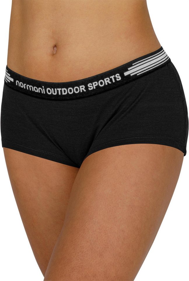 normani Slip 2er Pack Damen Merino Boxershorts „Morwell“ Merino Unterhose Slip Panties Hipster Unterwäsche aus Merinowolle von normani