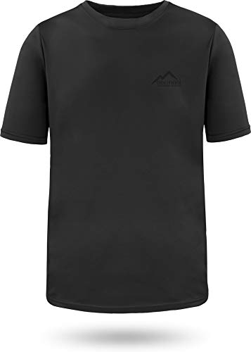 normani Sportswear Funktions-Sport Kurzärmliges T-Shirt für Herren mt Cooling-Material und Sonnenschutz-30+ Farbe Schwarz Größe XL normani Sportswear Funktions-Sport Kurzärmliges T-Shirt für Herren mt Cooling-Material und Sonnenschutz-30+ Farbe Schwarz Größe XL von normani