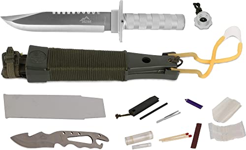 normani Surivalmesser Überlebensmesser Kampfmesser Survival Knife - 12 Teilig Farbe Silver normani Surivalmesser Überlebensmesser Kampfmesser Survival Knife - 12 Teilig Farbe Silver von normani
