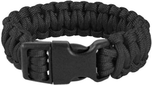 normani Survivalarmband aus geflochtener Paracord mit Clipverschluss 22mm Farbe Schwarz Größe L normani Survivalarmband aus geflochtener Paracord mit Clipverschluss 22mm Farbe Schwarz Größe L von normani