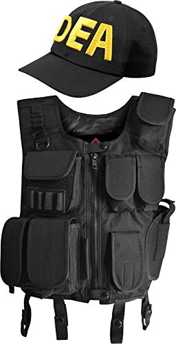 normani Taktische Einsatz Weste SWAT Patch mit Pistolenholster und SWAT Cap Tactical Vest Farbe DEA-Gelb Größe 6XL normani Taktische Einsatz Weste SWAT Patch mit Pistolenholster und SWAT Cap Tactical Vest Farbe DEA-Gelb Größe 6XL von normani