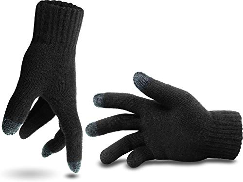 normani Touchscreen Winter Strickhandschuhe für Herren und Damen - geeignet für kapazative Touchscreens iPad, iPhone, Samsung Galaxy usw. Größe L/XL normani Touchscreen Winter Strickhandschuhe für Herren und Damen - geeignet für kapazative Touchscreens iPad, iPhone, Samsung Galaxy usw. Größe L/XL von normani
