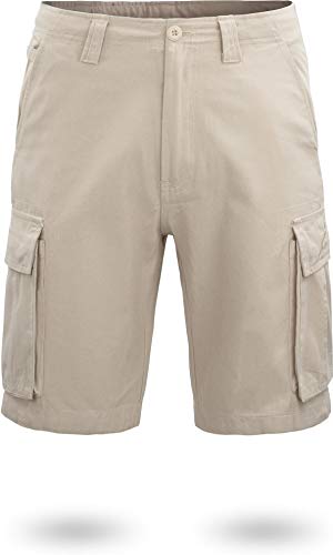 normani US BDU Bermuda Shorts Sport-Frezeithose mit Seitentaschen für Herren aus Bio-Baumwolle S-XXXXL Farbe Khaki Größe XL von normani