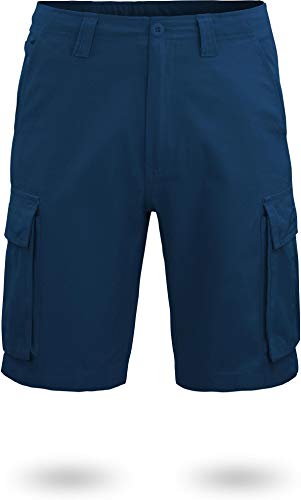 normani US BDU Bermuda Shorts Sport-Frezeithose mit Seitentaschen für Herren aus Bio-Baumwolle S-XXXXL Farbe Navy Größe L von normani