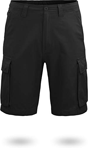 normani US BDU Bermuda Shorts Sport-Frezeithose mit Seitentaschen für Herren aus Bio-Baumwolle S-XXXXL Farbe Schwarz Größe L von normani