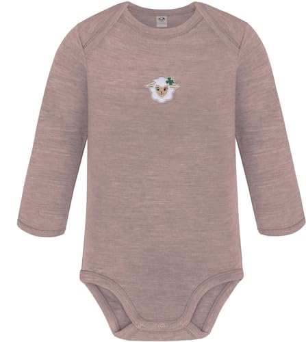 normani Unisex Baby Merino Langarm Body Strampler Bodysuit Einteiler aus 100% Merinowolle und Oeko-Tex Standard 100 Farbe Rosa Größe 92 normani Unisex Baby Merino Langarm Body Strampler Bodysuit Einteiler aus 100% Merinowolle und Oeko-Tex Standard 100 Farbe Rosa Größe 92 von normani