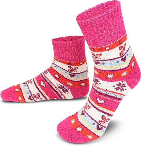 normani Warme Wintersocken für Mädchen und Damen - mit Seide Farbe Fuchsia Größe 35-38 normani Warme Wintersocken für Mädchen und Damen - mit Seide Farbe Fuchsia Größe 35-38 von normani