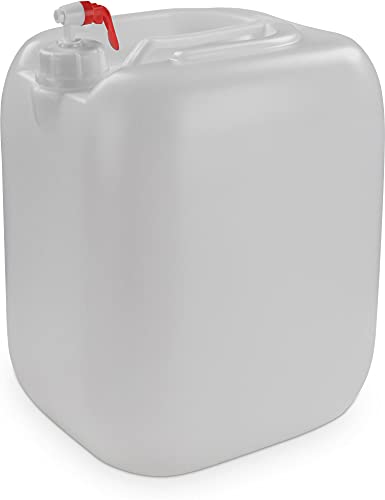 normani Wasserkanister Wasserbehälter Trinkwasserkanister Campingkanister Outdoorkanister mit Hahn Lebensmittelecht 10L / 20L / 30L Farbe 30 Liter von normani