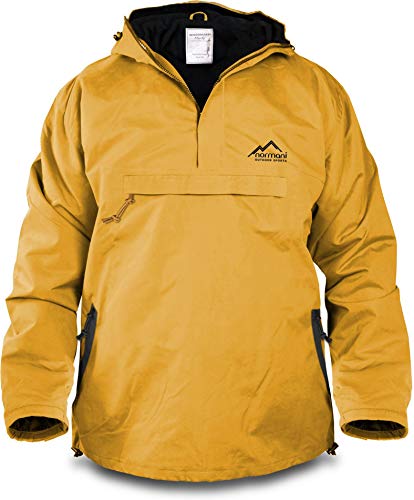 normani Winddichte Funktions-Jacke für Damen und Herren von S-4XL Farbe Schwarz-Gelb Größe S von normani