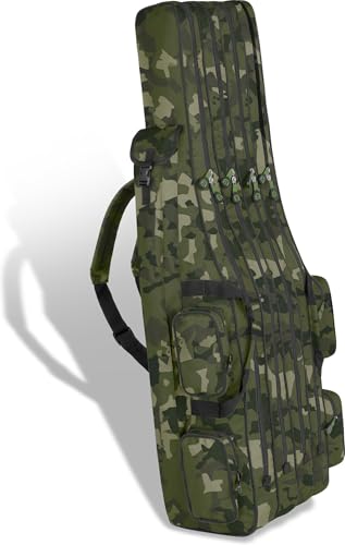 normani XXL Angelrutentasche Rutentasche mit 4 Rutenfächern für 8 Ruten - Angeltasche Kescher und Rutenhalter - Ruttenfutteral -125cm -150cm -160cm -170cm -190cm Farbe Woodland-CZ-Camo Größe 1,70 m normani XXL Angelrutentasche Rutentasche mit 4 Rutenfächern für 8 Ruten - Angeltasche Kescher und Rutenhalter - Ruttenfutteral -125cm -150cm -160cm -170cm -190cm Farbe Woodland-CZ-Camo Größe 1,70 m von normani