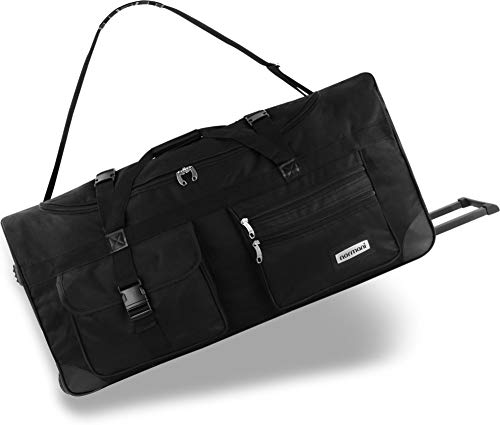 normani XXL Reisetasche mit Trolleyfunktion robust 80, 100, 120 oder 150 Liter - mit bis zu 3 Rollen und 3 Verstärkungsstreben - Robust wasserabweisend reißfest leicht zu reinigen Größe 120 Liter normani XXL Reisetasche mit Trolleyfunktion robust 80, 100, 120 oder 150 Liter - mit bis zu 3 Rollen und 3 Verstärkungsstreben - Robust wasserabweisend reißfest leicht zu reinigen Größe 120 Liter von normani