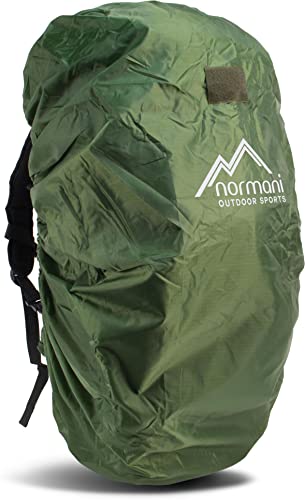 normani wasserdichte Rucksackhülle Cover mit Patch-Klettfläche - für Rucksäcke von 20 bis 130 Liter Farbe Olive Größe S/20-35 Liter von normani
