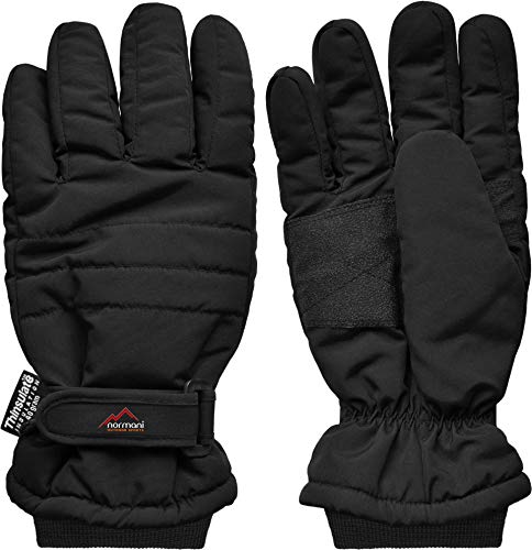 normani wattierte Herren Thermohandschuhe mit griffigen Handflächen (3M 40 g Thinsulate) Farbe Schwarz Größe M von normani