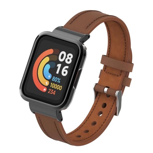 nuosiweilang Kompatibel Für Redmi Watch 2 Armband,Sport Leder Uhrenarmband Armband Ersatzarmband Für Xiaomi Mi Watch Lite 2/Redmi Watch 2 Männer und Frauen,Braun nuosiweilang Kompatibel Für Redmi Watch 2 Armband,Sport Leder Uhrenarmband Armband Ersatzarmband Für Xiaomi Mi Watch Lite 2/Redmi Watch 2 Männer und Frauen,Braun von nuosiweilang