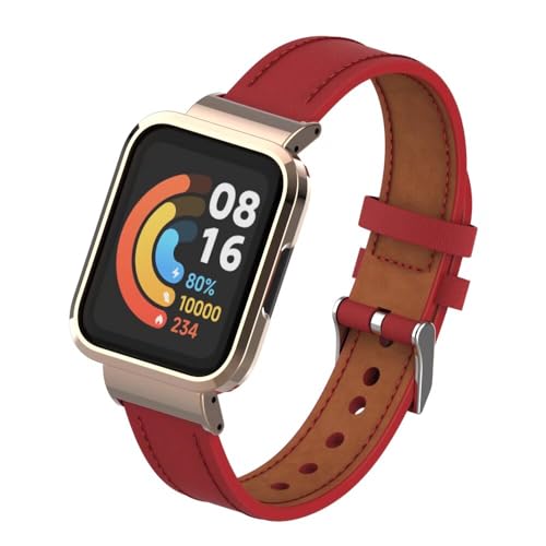 nuosiweilang Kompatibel Für Redmi Watch 2 Armband,Sport Leder Uhrenarmband Armband Ersatzarmband Für Xiaomi Mi Watch Lite 2/Redmi Watch 2 Männer und Frauen,rot nuosiweilang Kompatibel Für Redmi Watch 2 Armband,Sport Leder Uhrenarmband Armband Ersatzarmband Für Xiaomi Mi Watch Lite 2/Redmi Watch 2 Männer und Frauen,rot von nuosiweilang
