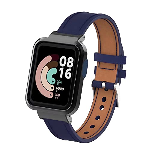 nuosiweilang Kompatibel Für Xiaomi Mi Watch Lite Armband,Sport Leder Uhrenarmband Armband Ersatzarmband Für Mi Watch Lite/Redmi Watch Männer und Frauen,Dunkelblau nuosiweilang Kompatibel Für Xiaomi Mi Watch Lite Armband,Sport Leder Uhrenarmband Armband Ersatzarmband Für Mi Watch Lite/Redmi Watch Männer und Frauen,Dunkelblau von nuosiweilang