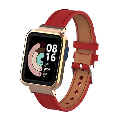 nuosiweilang Kompatibel Für Xiaomi Mi Watch Lite Armband,Sport Leder Uhrenarmband Armband Ersatzarmband Für Mi Watch Lite/Redmi Watch Männer und Frauen,rot nuosiweilang Kompatibel Für Xiaomi Mi Watch Lite Armband,Sport Leder Uhrenarmband Armband Ersatzarmband Für Mi Watch Lite/Redmi Watch Männer und Frauen,rot von nuosiweilang