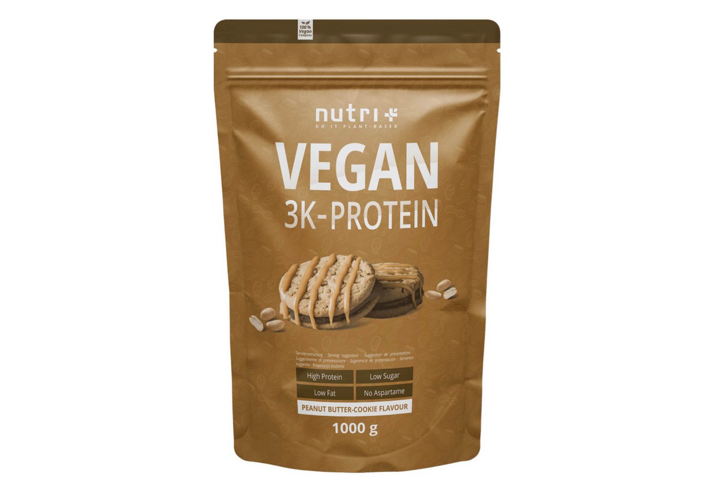 nutri+ Protein Pulver Vegan 3K Pulver, 1 er nutri+ Protein Pulver Vegan 3K Pulver, 1 er von nutri+