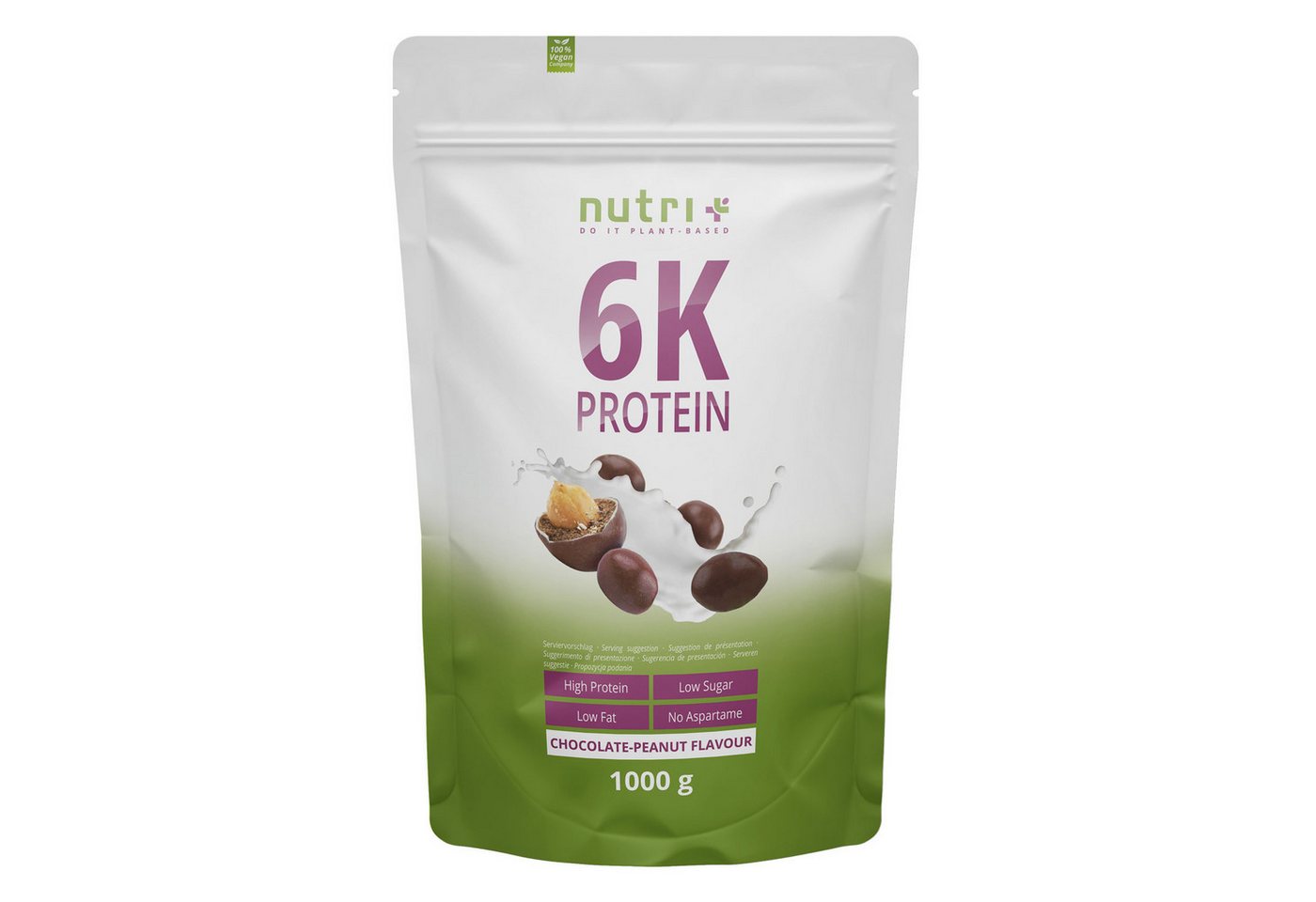 nutri+ Proteinpulver 6K Eiweiß Pulver, 1 er von nutri+