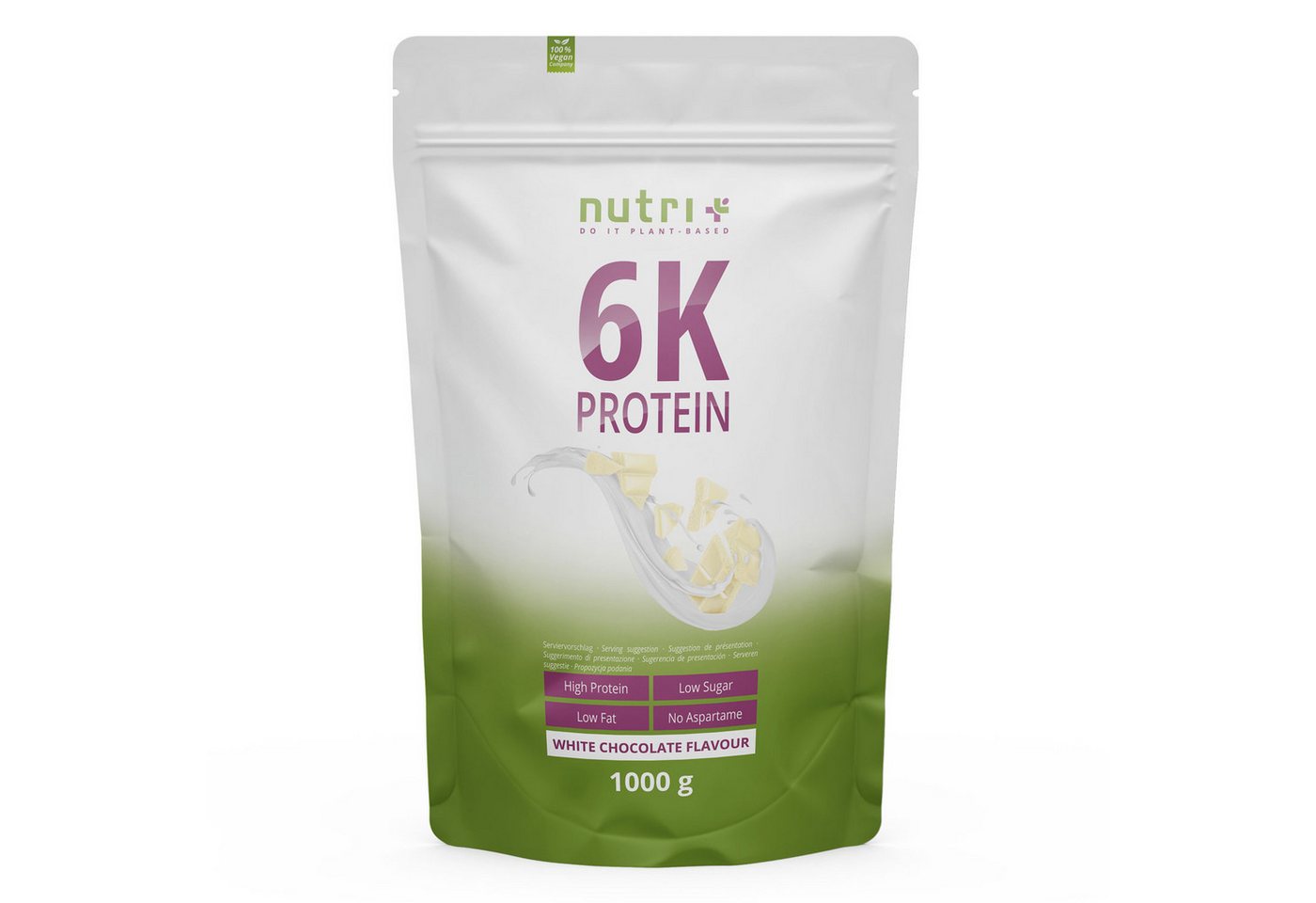 nutri+ Proteinpulver 6K Eiweiß Pulver, 1 er von nutri+