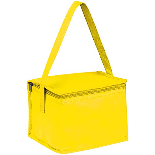 Kühltasche für 6 Dosen à 0,33l / Farbe: gelb von ohne Markenname
