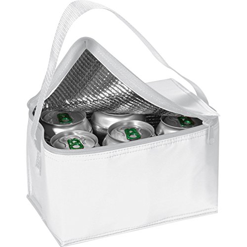 Kühltasche für 6 Dosen à 0,33l / Farbe: weiß von ohne Markenname