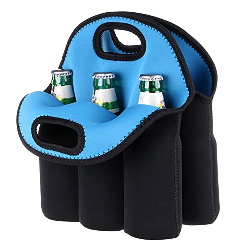 ohodhmnu Isolierter Wein für Tragetasche, Bierdose für Tragetasche, Flaschenhalter, Babytasche für Reisen, Wein, blau, 29*29cm von ohodhmnu