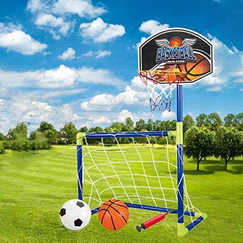 102cm Basketball-Reifen und -ständer tragbarer zusammenklappbarer Basketball-Reifen-Set für Kinder - L, Farbe: AZL891(Azl891) von okuya