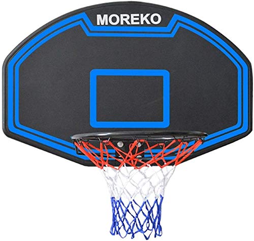 Hängen Basketballkorb Basketballständer Outdoor Sports Adult Wand Standard-Backboard, 112 × 73cm(Blue) von okuya
