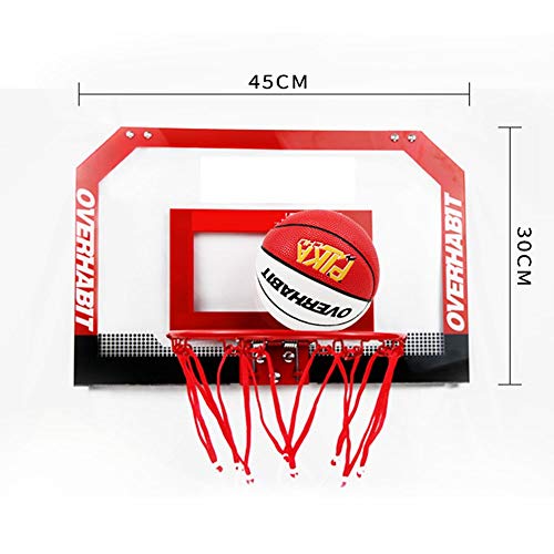 Kinder Basketball-Vorstand Backboard Net Set Für Wandmontage Tragbar Hängend Basketballkorb Indoor Outdoor Sport Für Kinder 45x30cm von okuya