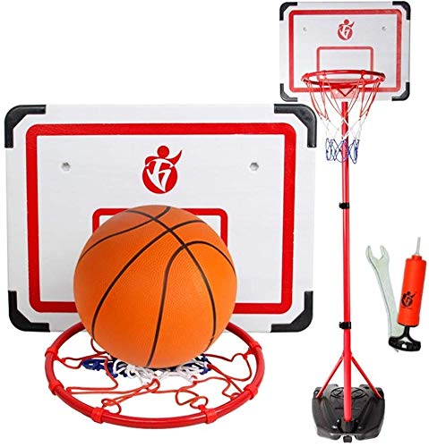 Tragbare Pulley Adjustable Junior Kinder Erwachsener Basketball-Korb und Korb Set 220CM von okuya